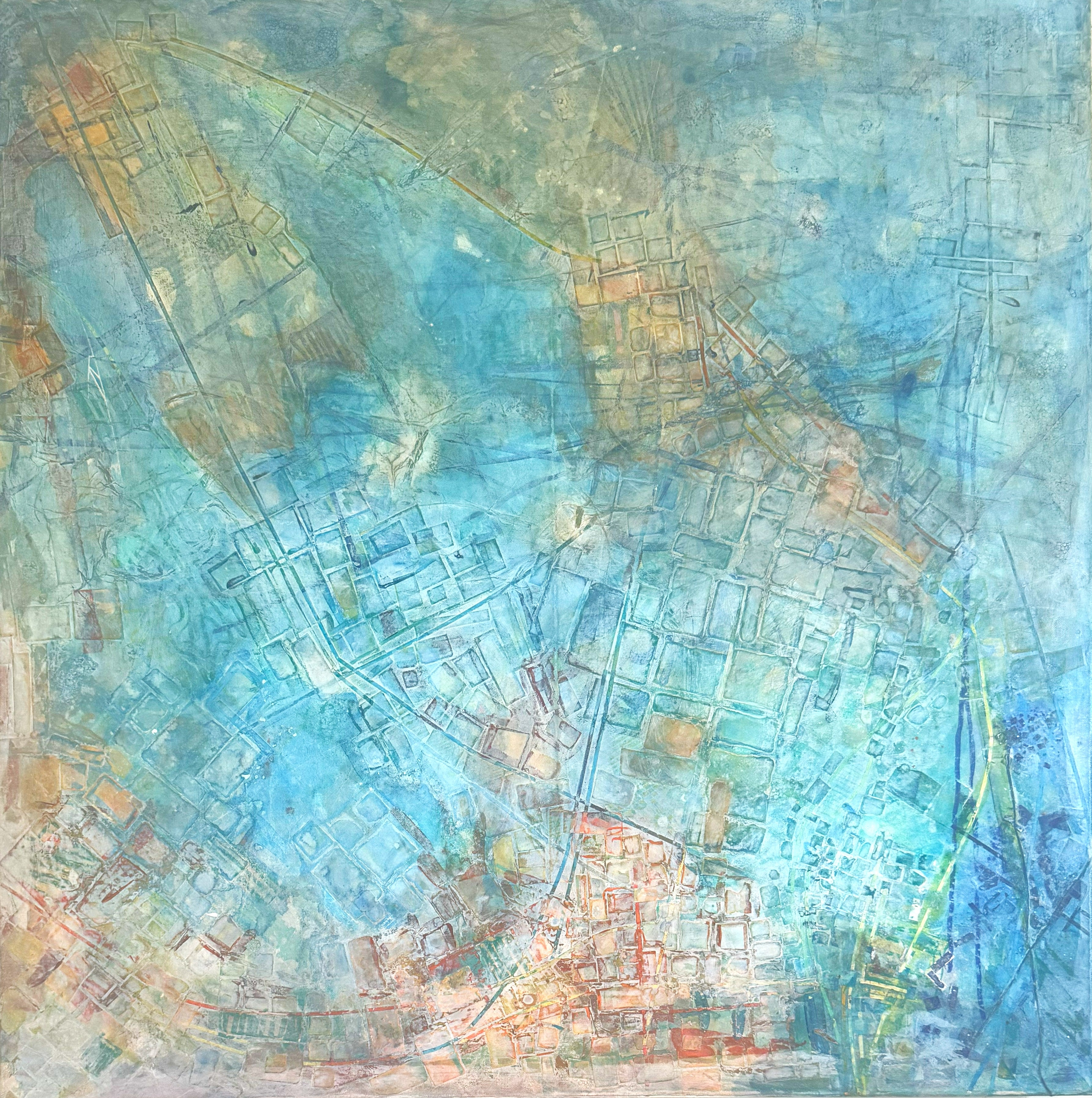 Echoes Beneath the Bay| MIA1 | Original 36x36 in (91.44x91.44 cm)